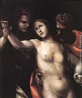 Death Canvas Paintings - The Death of Lucretia